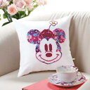 オリムパス・OLYMPUSししゅうキットディズニーキャラクターフラワーコレクション(Flower Collection)No.6049ミニクッション(ミニーマウス)