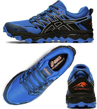 ≪10/30入荷≫20％OFF　19秋冬　アシックス　メンズ　asics GEL-FUJITRABUCO 7 G-TX　ゴアテックス　1011A209 400　ブルー　ブラック　トレイルランニングシューズ　【店頭受取対応商品】【RSP】【ラッキーシール対応】[WIN-TR]