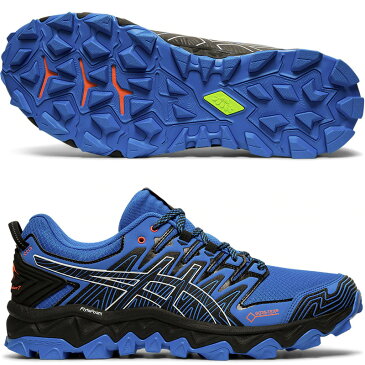 ≪10/30入荷≫20％OFF　19秋冬　アシックス　メンズ　asics GEL-FUJITRABUCO 7 G-TX　ゴアテックス　1011A209 400　ブルー　ブラック　トレイルランニングシューズ　【店頭受取対応商品】【RSP】【ラッキーシール対応】[WIN-TR]