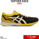 50％OFF　19秋冬　アシックス　ターサー　エッジ ワイド　asics TARTHER EDGE WIDE　1011A545 750　イエロー　ブラック　ランニングシューズ　メンズ　【店頭受取対応商品】【RSP】【ラッキーシール対応】[AS4012][SALE]