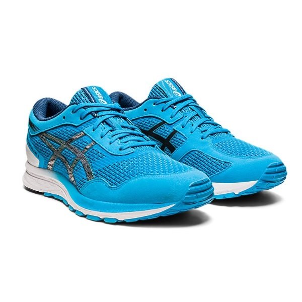 21春夏　アシックス ゲルフェザー グライド 5　asics GELFEATHER GLIDE 5 1011A811　401:DIGITAL AQUA/BLACK　　ランニングジュース　メンズ　【店頭受取対応商品】