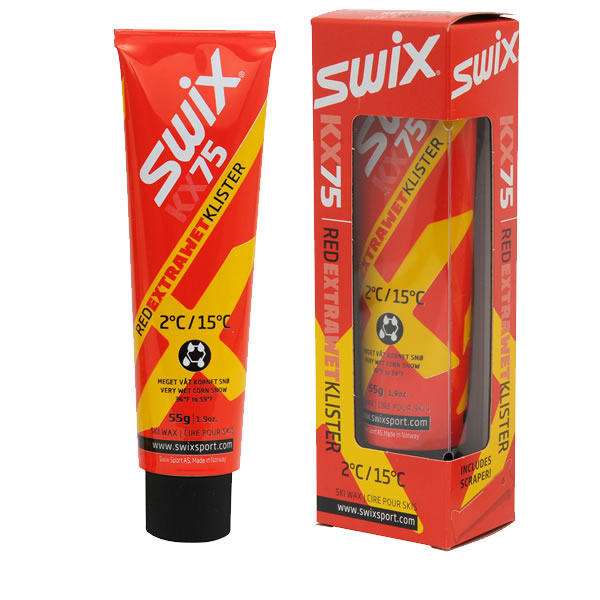 スウィックス　SWIX Red Extra Wet Klister 　レッドエキストラウェットクリスター(55g) KX75