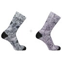 サロモン SALOMON RELIEF 2PACK 2足組ソックス ユニセックス LC2085700 QUAIL/BLACK