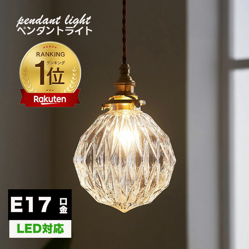 【楽天1位 6冠達成】ペンダントライト おしゃれ ガラス ダイニング ダクトレール用 1灯 天井照明 LED照明器具 アンティーク レトロ かわいい ヴィンテージ シンプル 真鍮 玄関 トイレ キッチン 階段 ベッドルーム 吊り下げライト インテリア 北欧 工事不要 階段 ライト