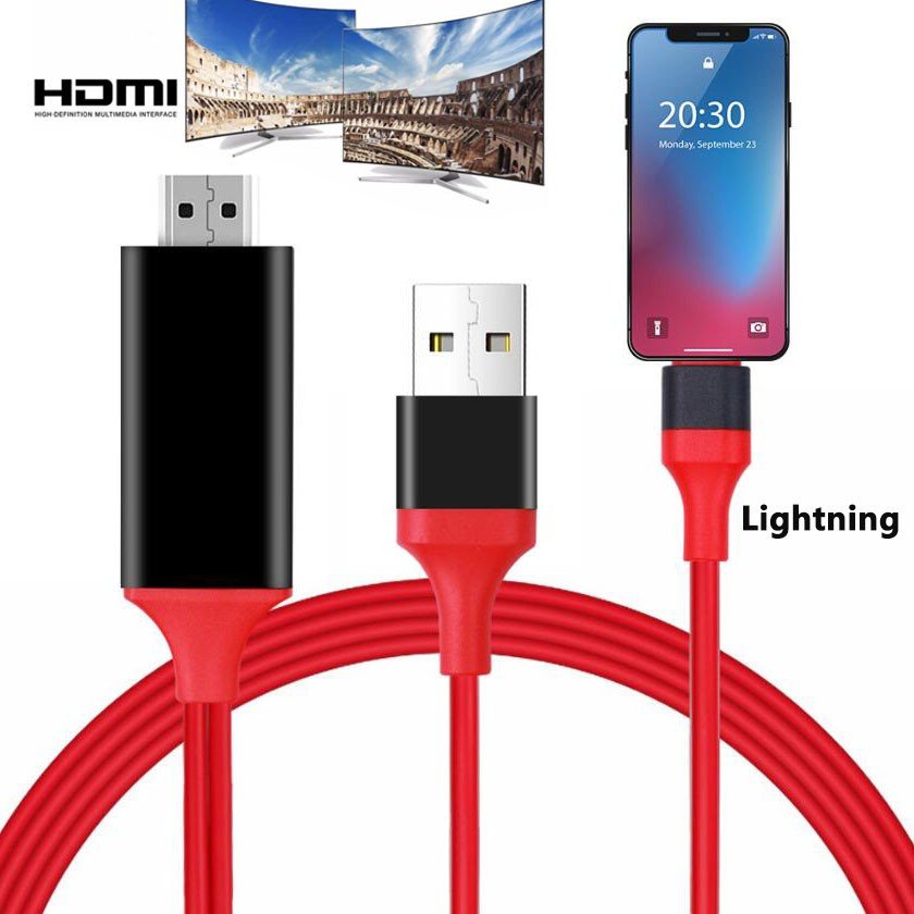 iPhone HDMI 変換ケーブル Lightning HDMI 