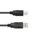 プリンターケーブル USB 5m USB A(オス)-USB B(オス) USB2.0 エプソン キヤノン カラリオ PIXUS インクジェット レーザープリンタ対応 3