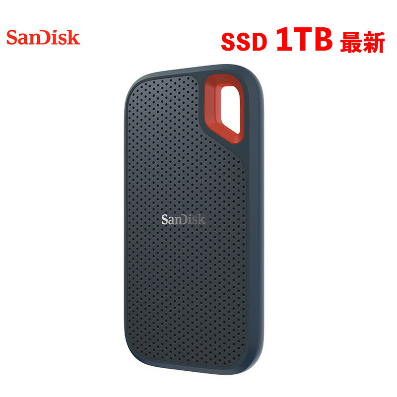 楽天NISSIN LUXSanDisk SSD 外付け 1TB USB3.2Gen2 読出最大1050MB/秒 防滴防塵 SDSSDE61-1T00-GH25 エクストリーム ポータブルSSD V2 Win Mac PS4 PS5 海外向けエコパッケージ