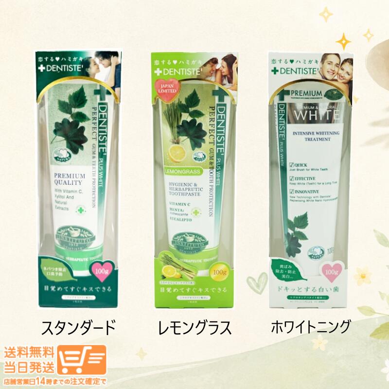 樂天商城 - レビュー100円クーポン デンティス 歯磨き粉 チューブタイプ 100g 選べる3タイプ（スタンダード・レモングラス・ホワイトニング）