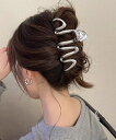 ウェーブヘアクリップ メタルヘアクリップ韓国風髪飾りお洒落 ファッション雑貨 きれいめ髪飾り