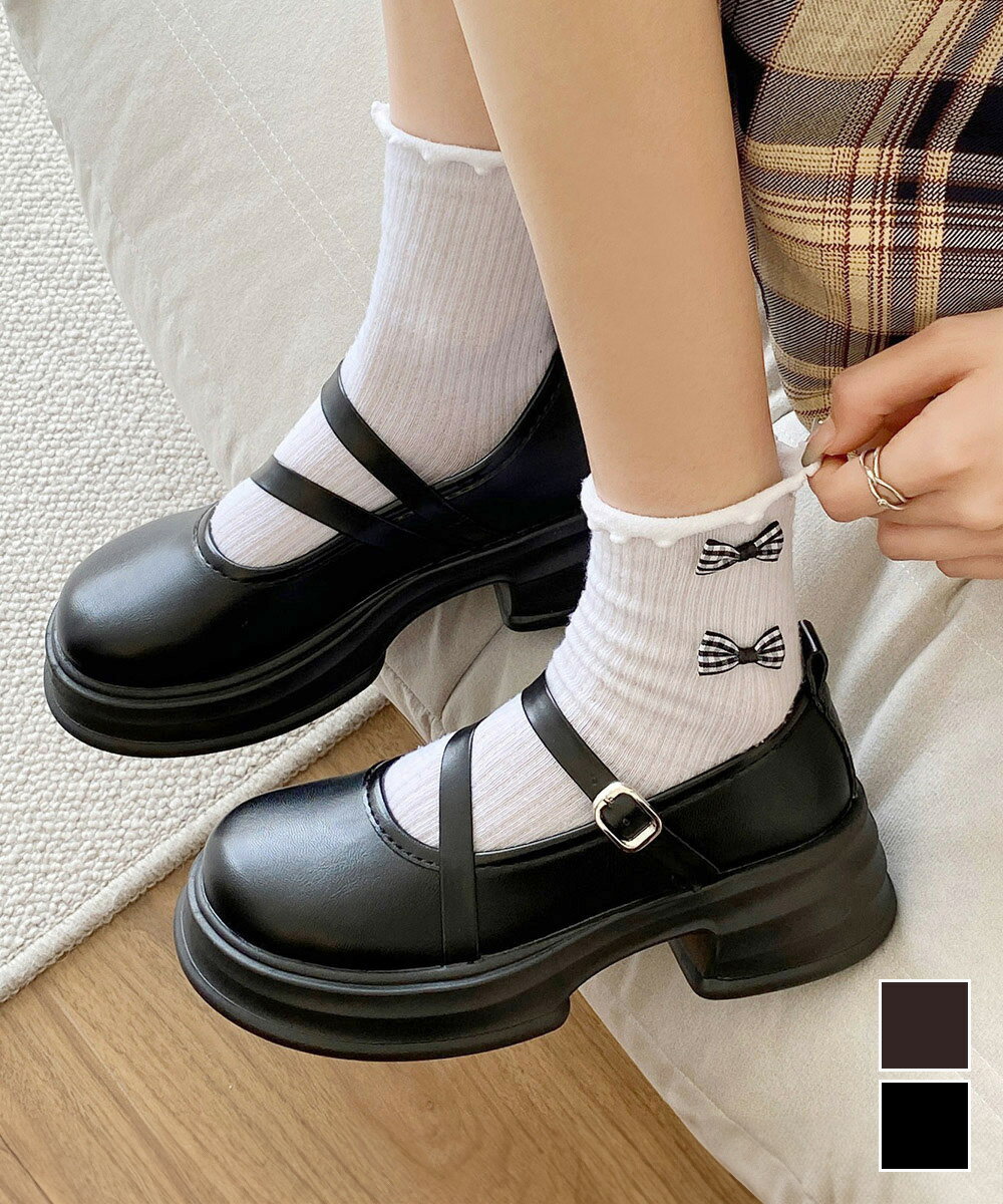 厚底ローファー レディース 美脚走れるパンプス 学院風シューズ 韓国ファッション