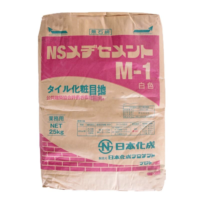 日本化成 NSメヂセメント M-1（白） 25kg／袋