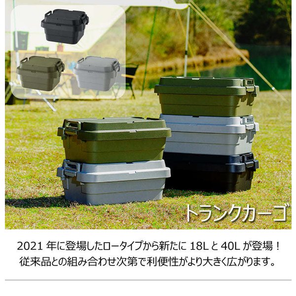 トランクカーゴS蓋 18L LOW TYPE TC-30SLGY