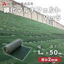 防草シート 緑化マルチフェルトVer5 1m×50m/巻 雑草 芝生 D IY 草 庭 雑草シート ロール 小泉製麻株式会社 【個人宅配送不可】