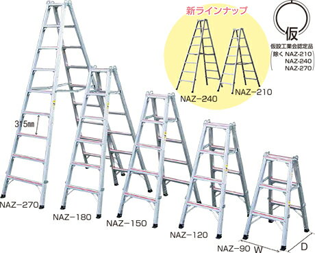 楽天市場】ナカオ 脚立 naz-120の通販 楽天市場】ナカオ 脚立 naz-120の通販