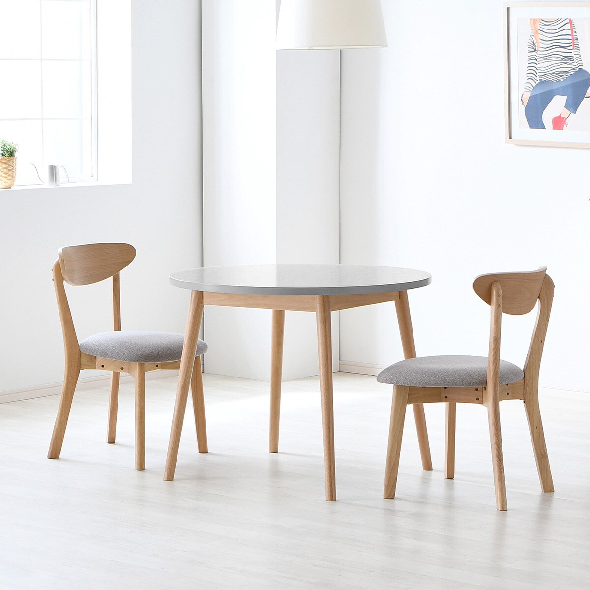 北欧風円形テーブル【メーカー直送・】