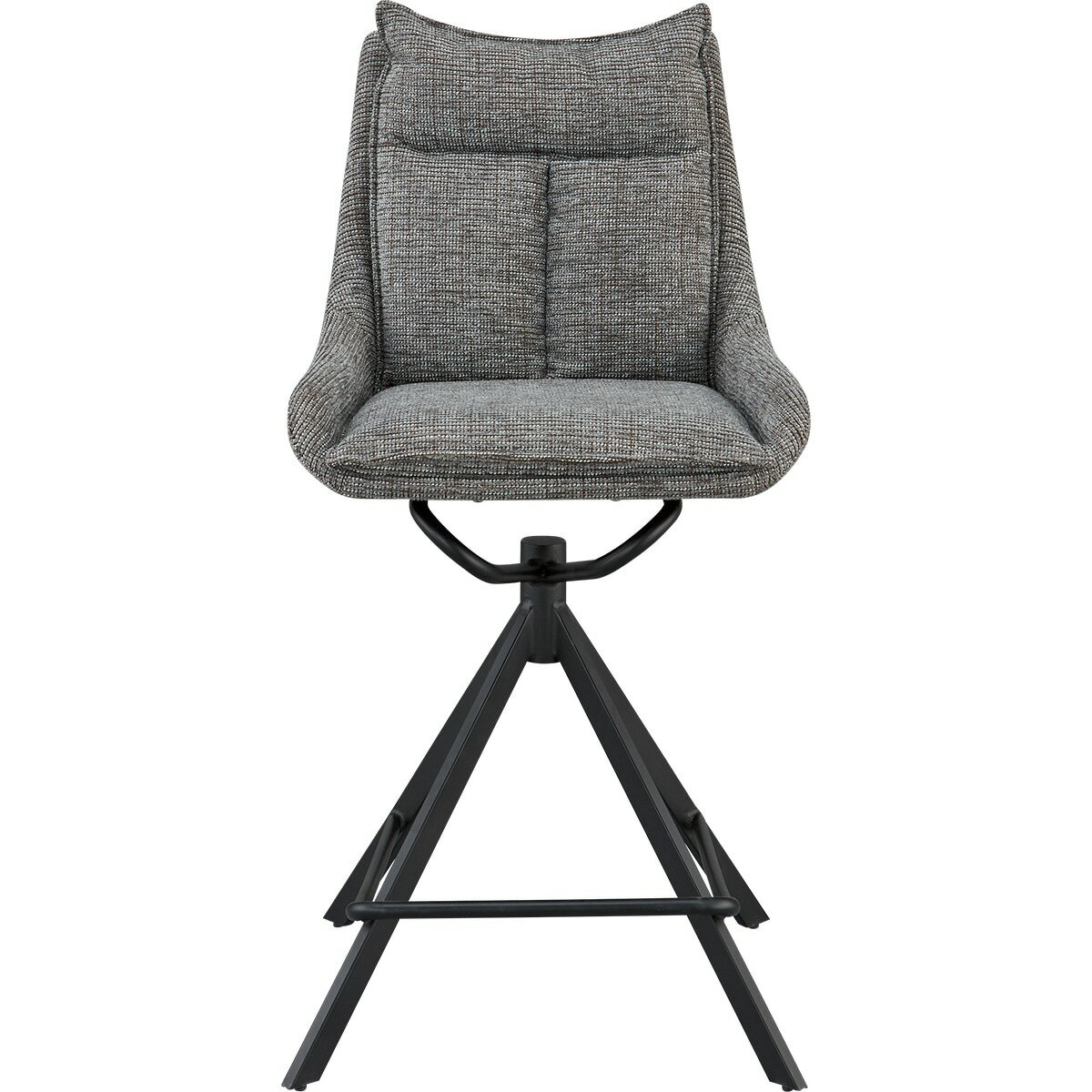 回転式カウンターチェア(EL001 GY/BK)