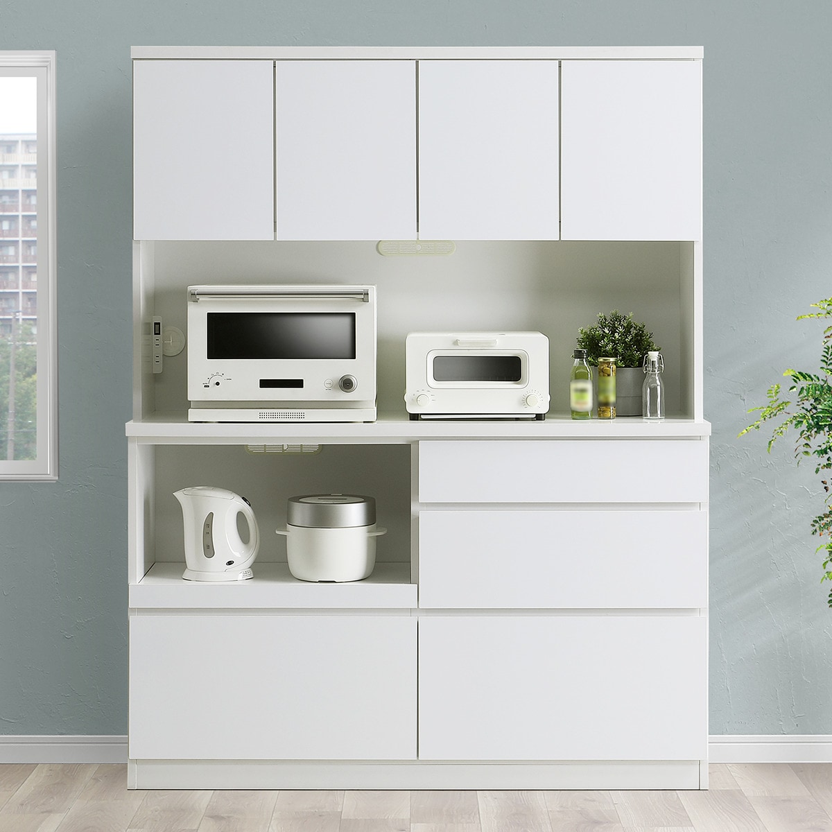 楽天市場】140cm（奥行（cm）40 ～ 49.9）（食器棚・キッチンボード