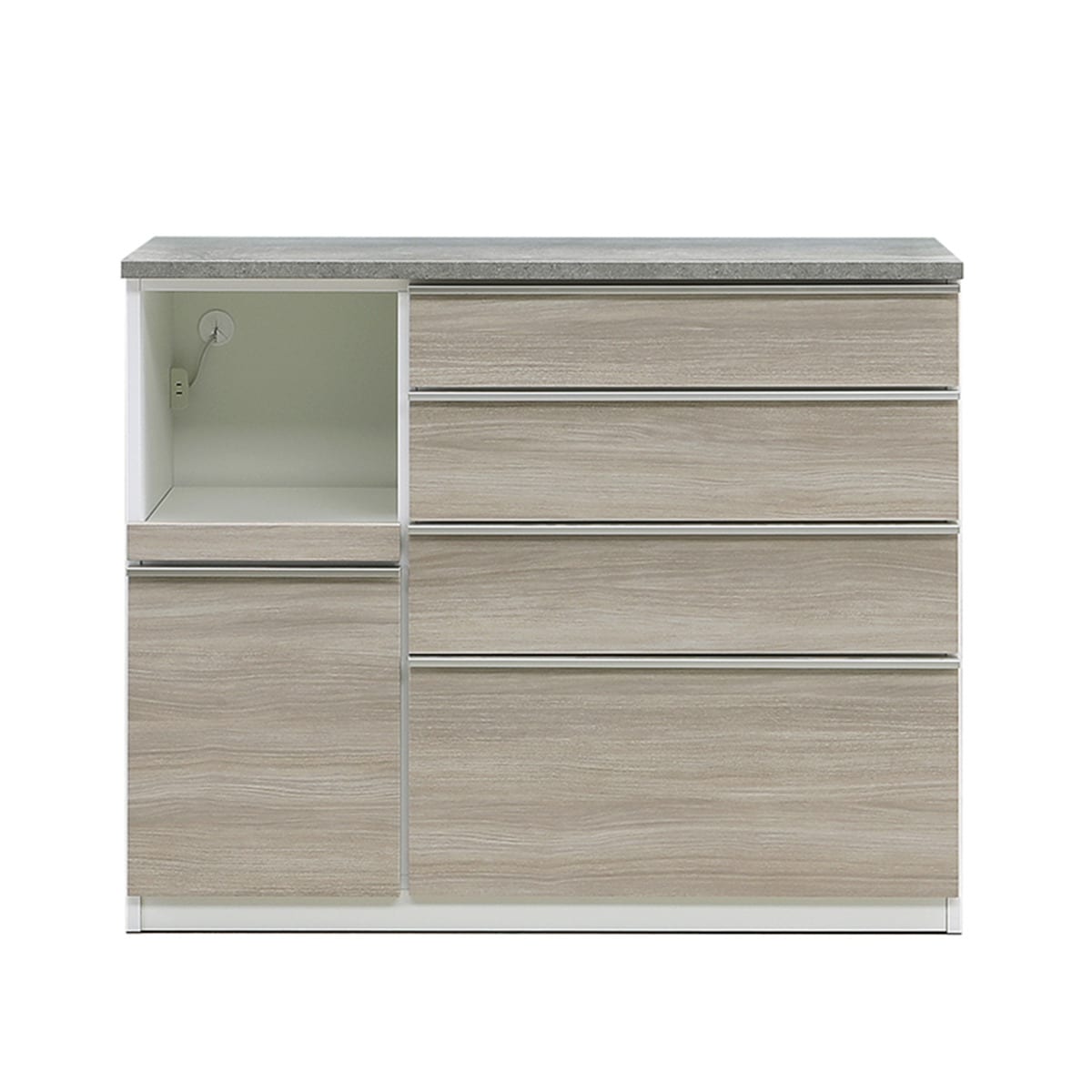 キッチンカウンター(MK401 117 GW)【配送員設置商品】