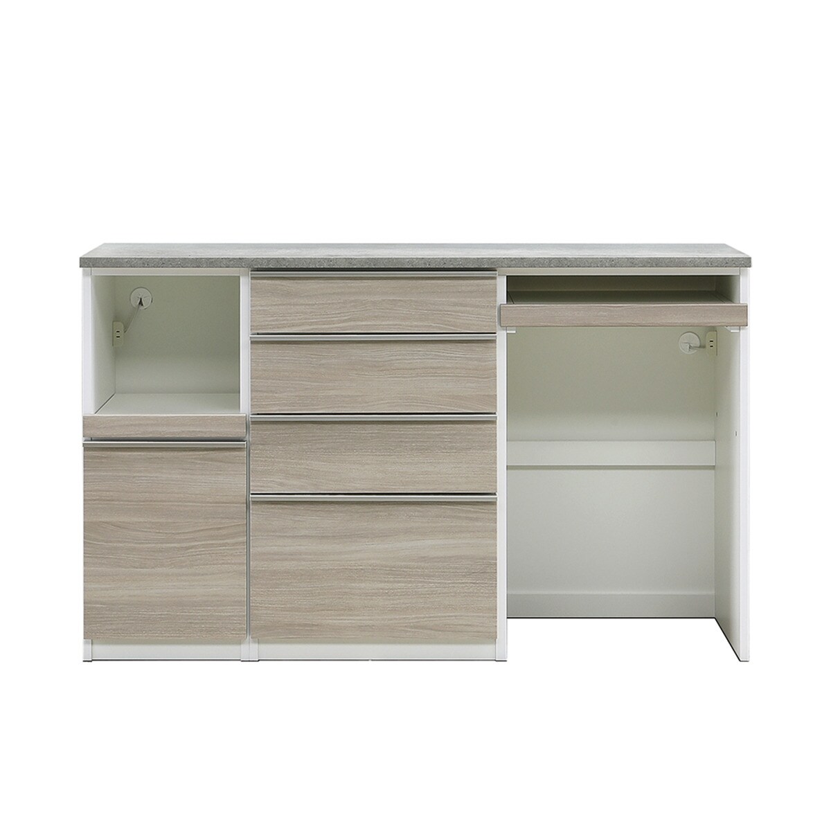 キッチンカウンター(MK401 156 GW)【配送員設置商品】