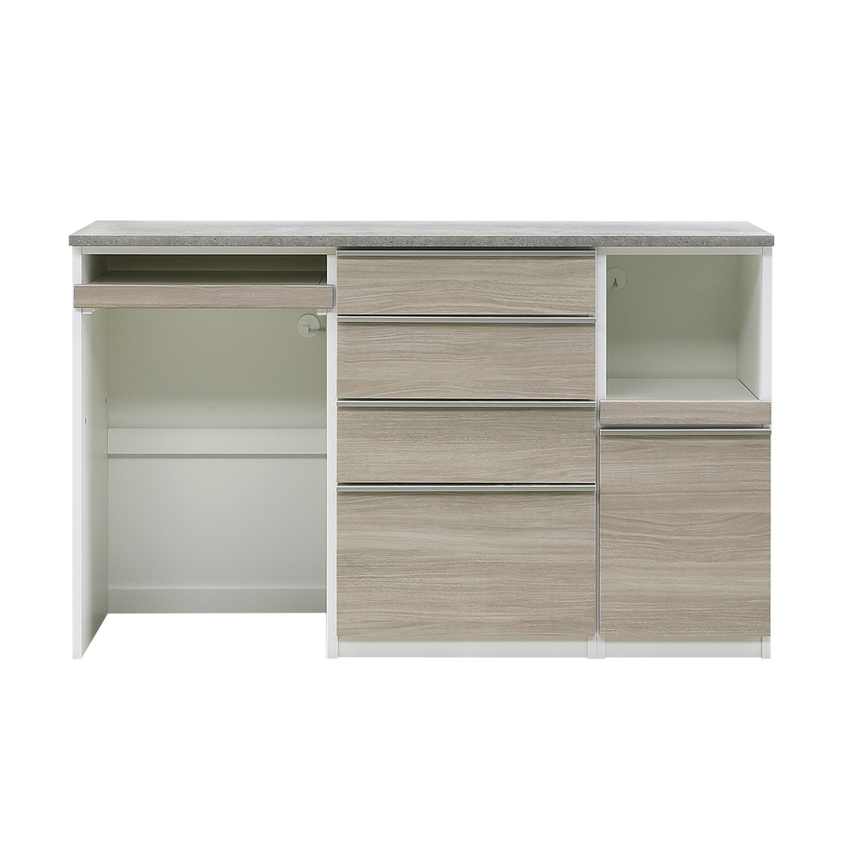 キッチンカウンター(MK401 156 GW)【配送員設置商品】