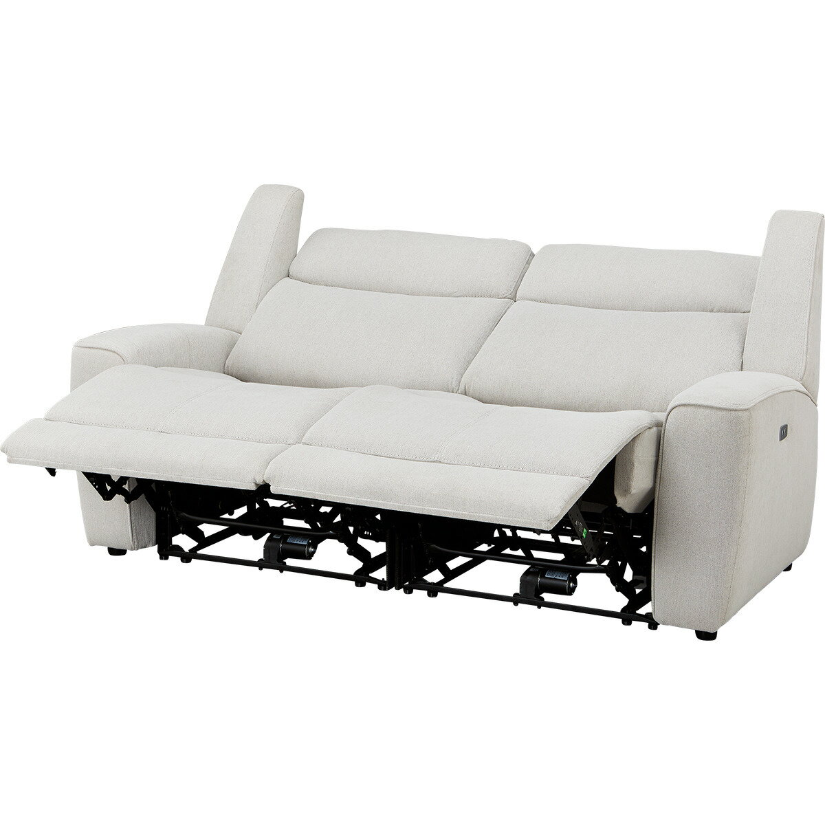 布張り電動リクライニングソファ(EK6318 BE)【配送員設置商品】