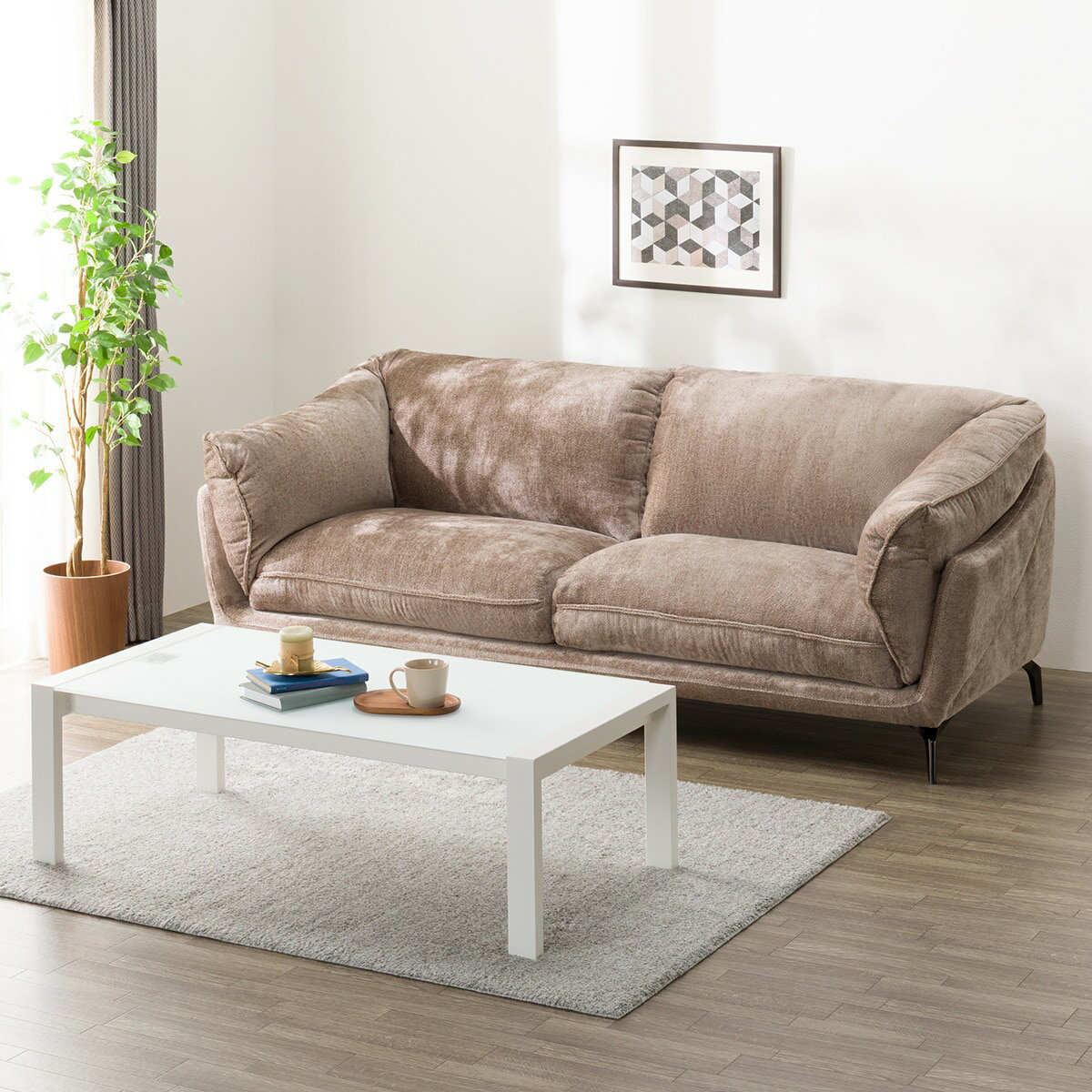 布張りソファ(FR01)　 【配送員設置商品】