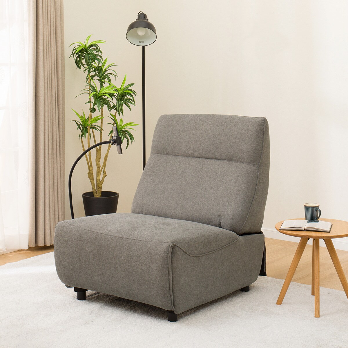 布張り1人掛け電動リクライニングチェア(EL01)　 【配送員設置商品】