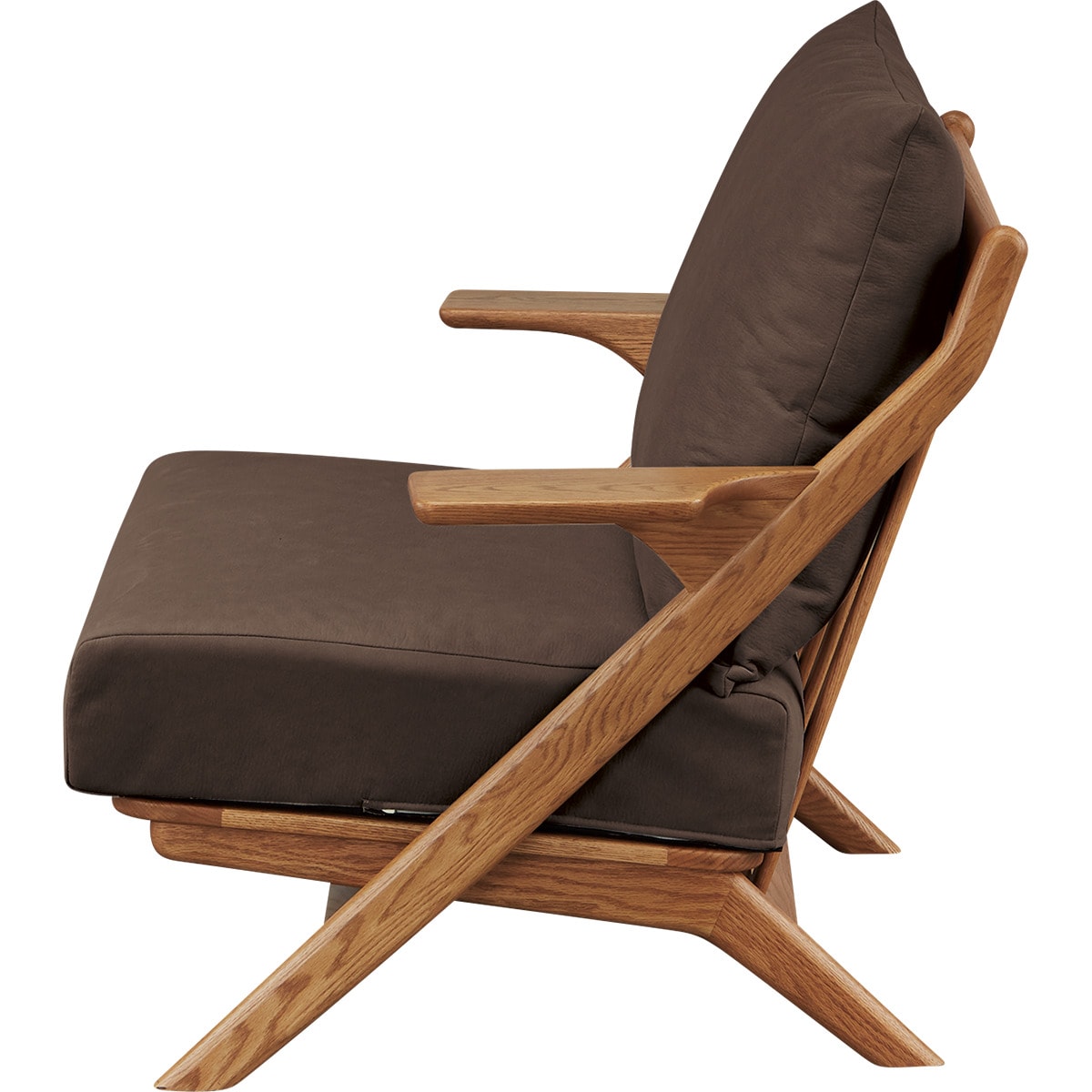 1人掛け布張りソファ(CE301 MBR)【配送員設置商品】