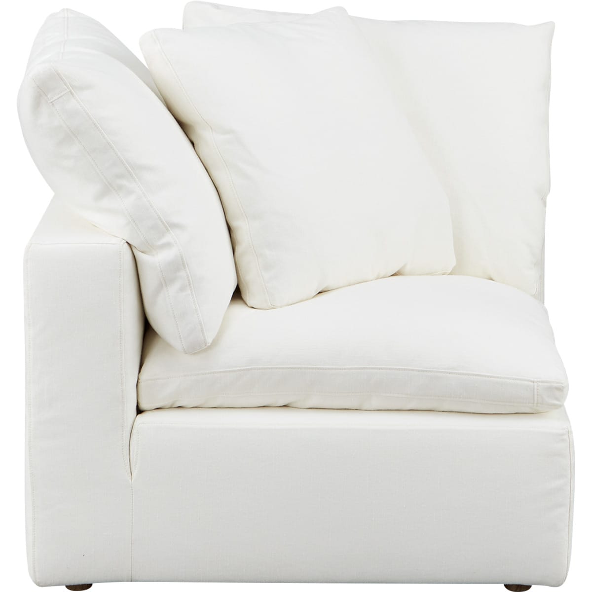 布張り片肘ソファ(HL02 IV)【配送員設置商品】