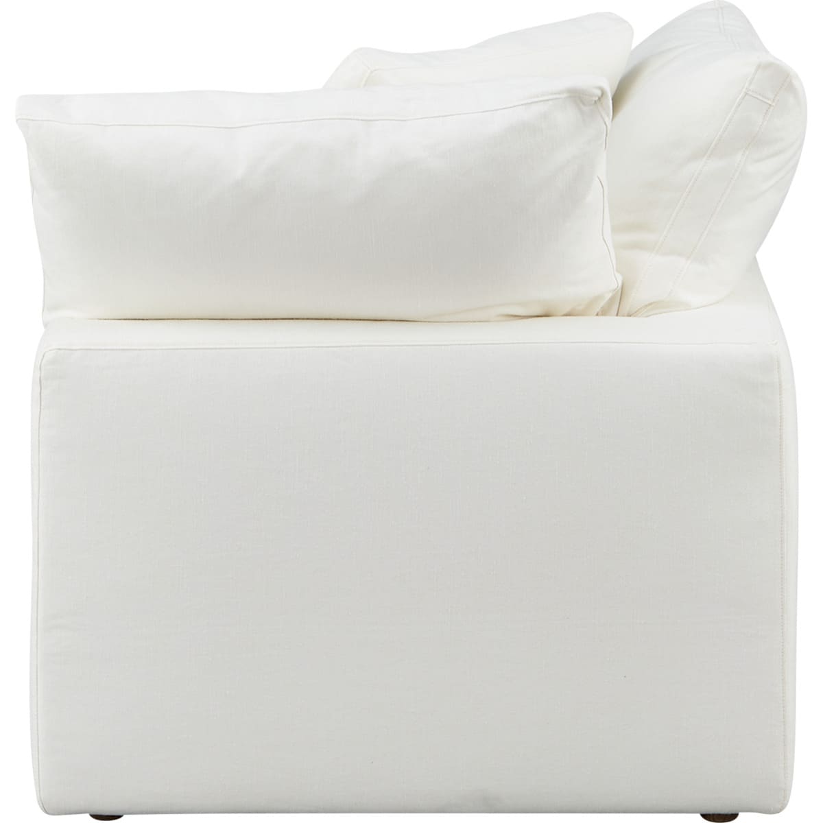 布張り片肘ソファ(HL02 IV)【配送員設置商品】