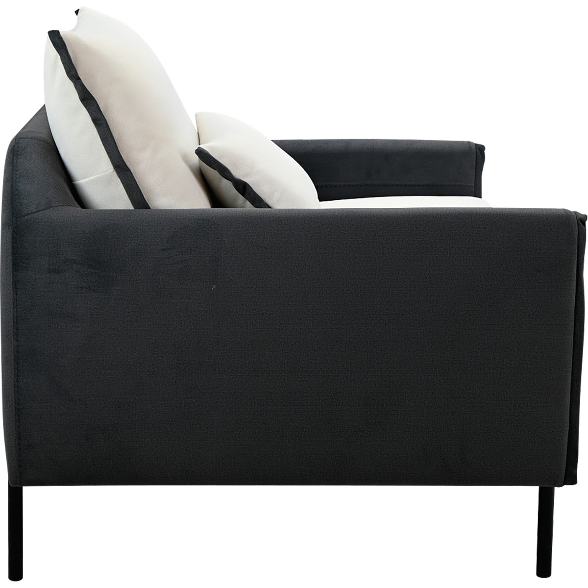 1人掛け布張りソファ(OM03 DGY)【配送員設置商品】