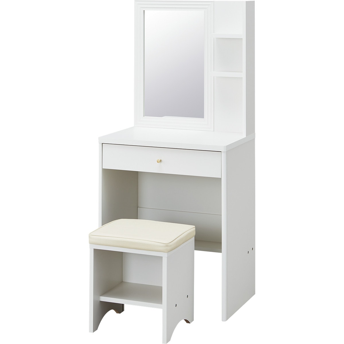 ニトリのスツール付きドレッサー(FE002 WH)(リビング収納)