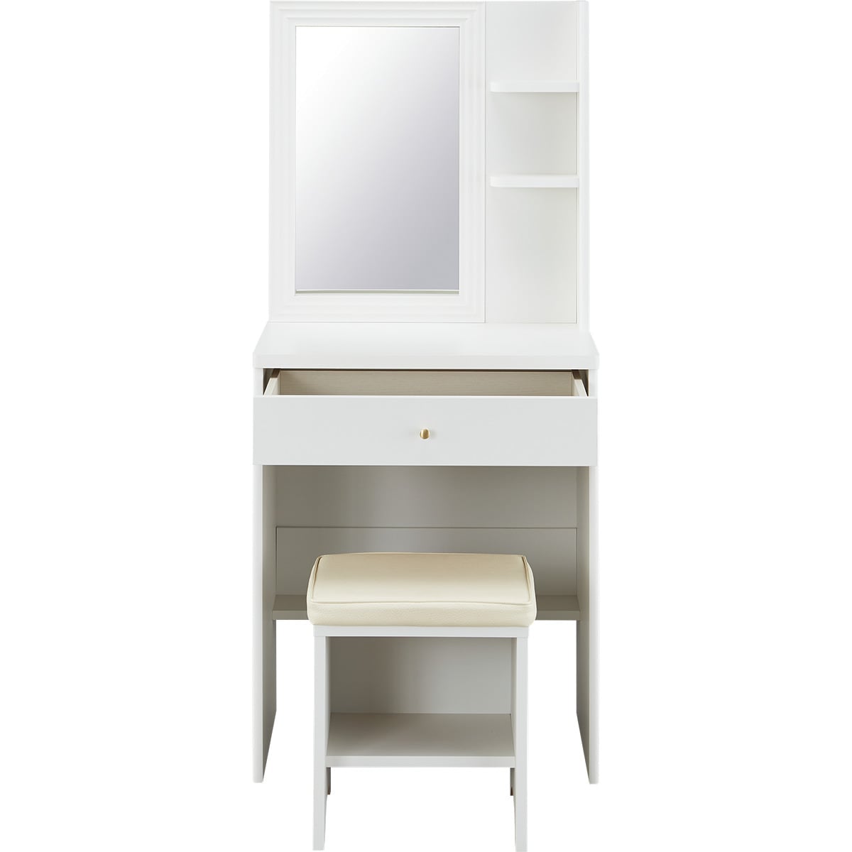 スツール付きドレッサー(FE002 WH)