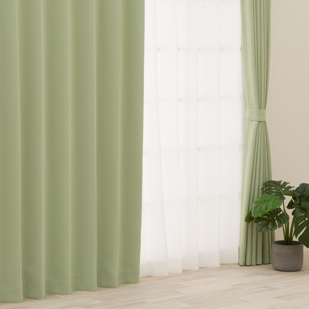 遮光1級・防炎カーテン　10色120サイズ（バリエ MGN）【メーカー直送・】