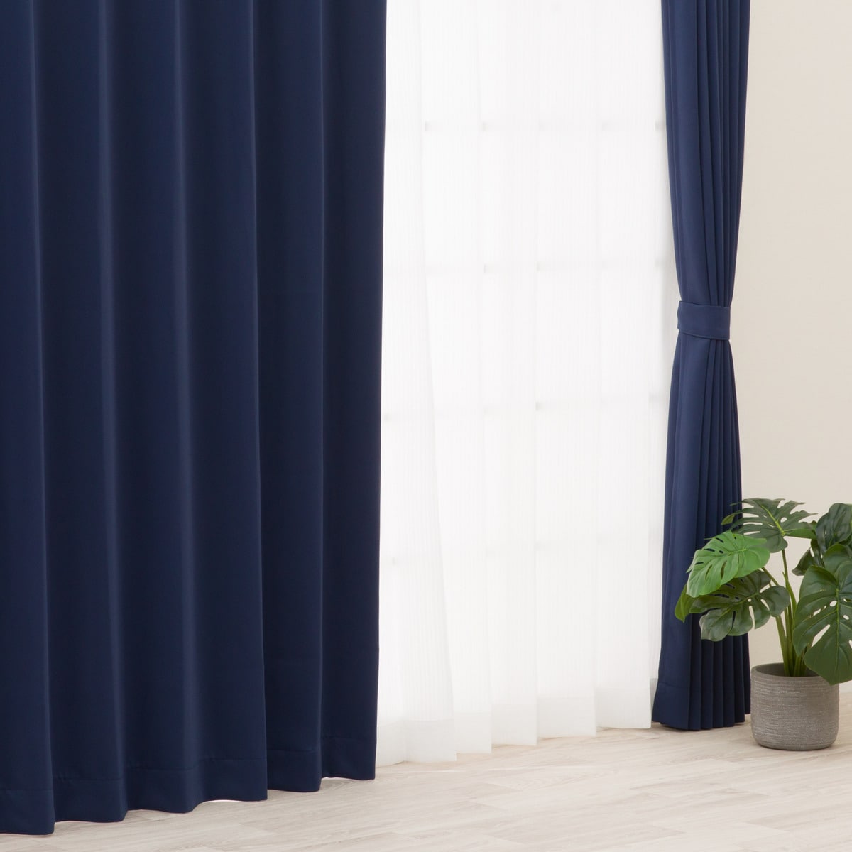 遮光1級・防炎カーテン　10色120サイズ（バリエ IBL）【メーカー直送・】