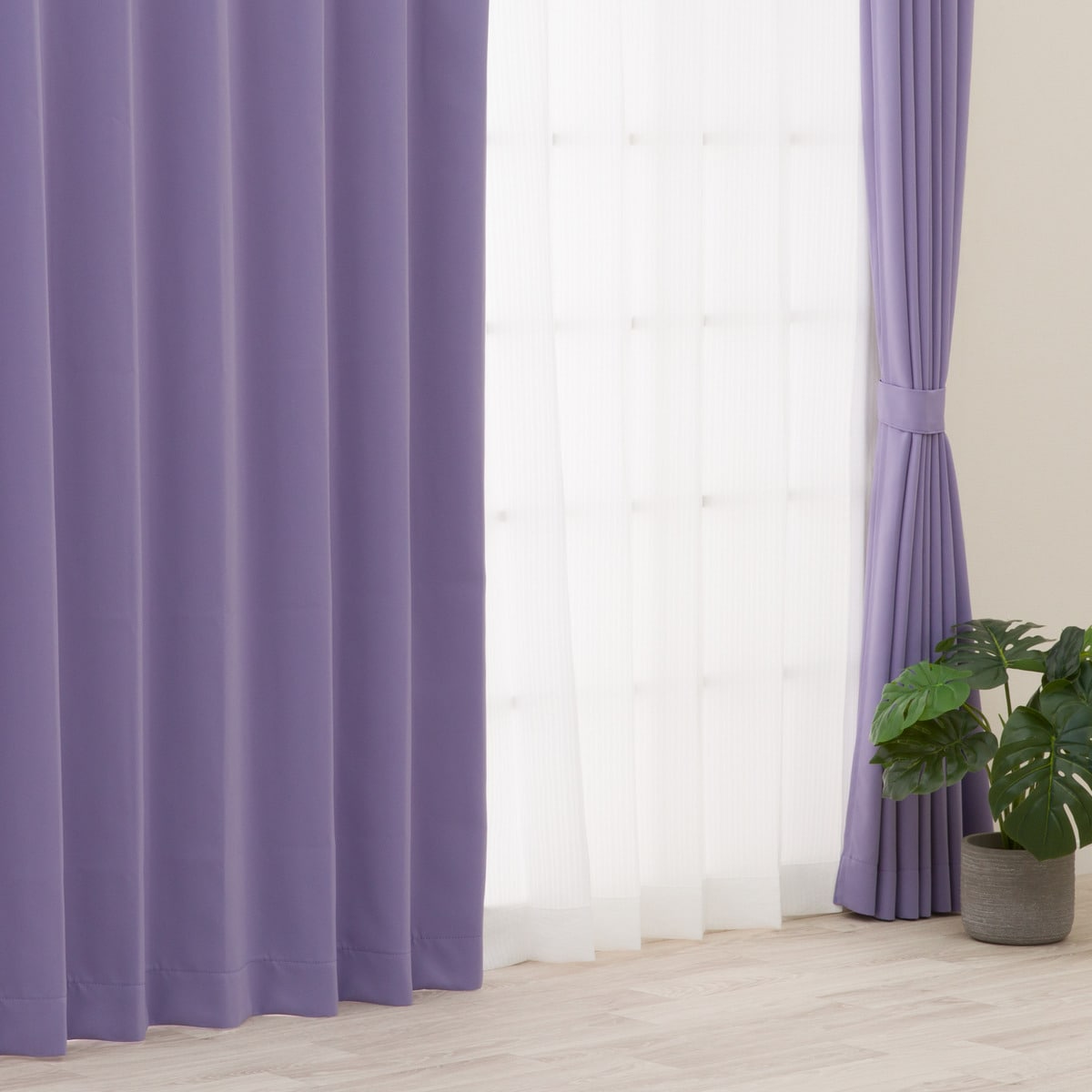 遮光1級・防炎カーテン　10色120サイズ（バリエ PPU）【メーカー直送・】