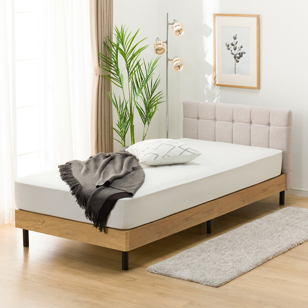 楽天市場】ベッド ヘッドボード付きの通販