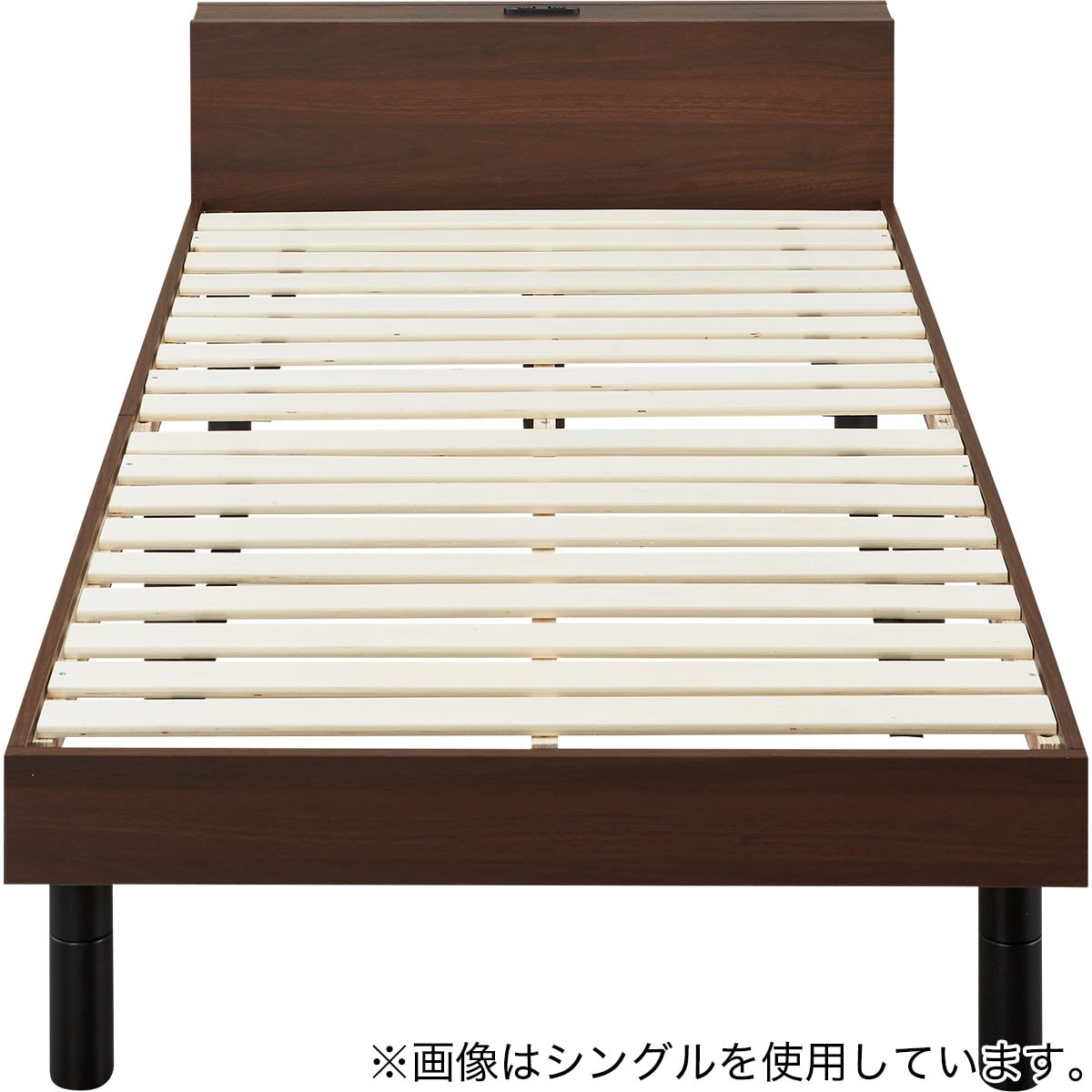 セミダブル棚付きすのこベッドフレーム(MD002)