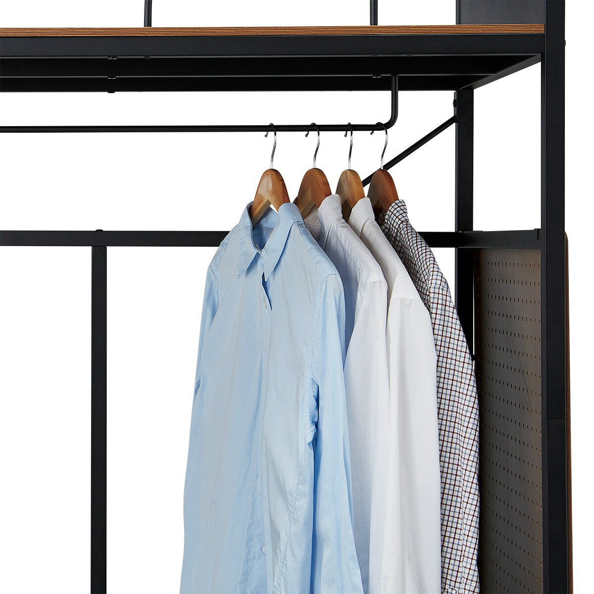 ハンガーシェルフ(XB101 MBR/BK)【配送員設置商品】