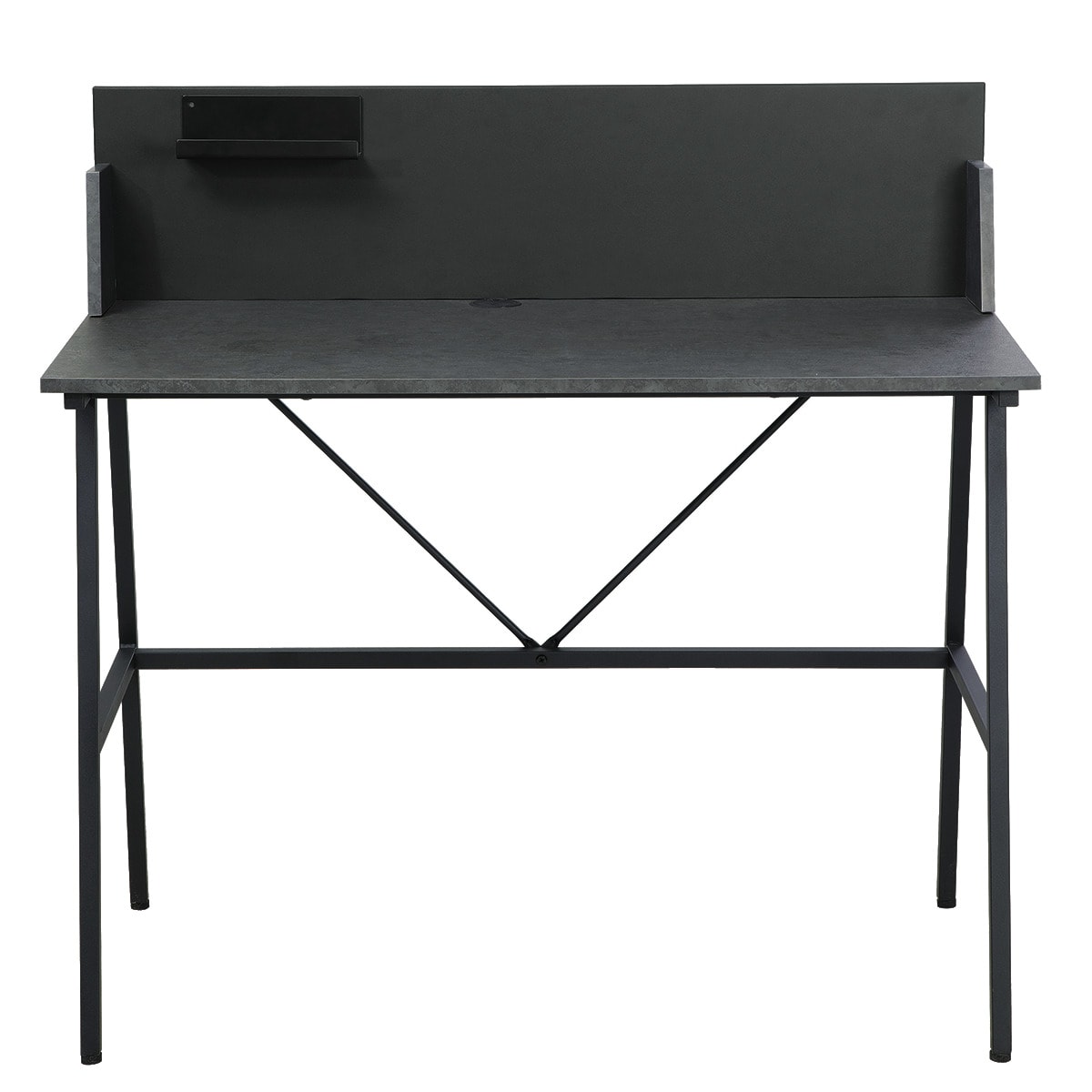 デスク(パネル付き OM002 DGY)