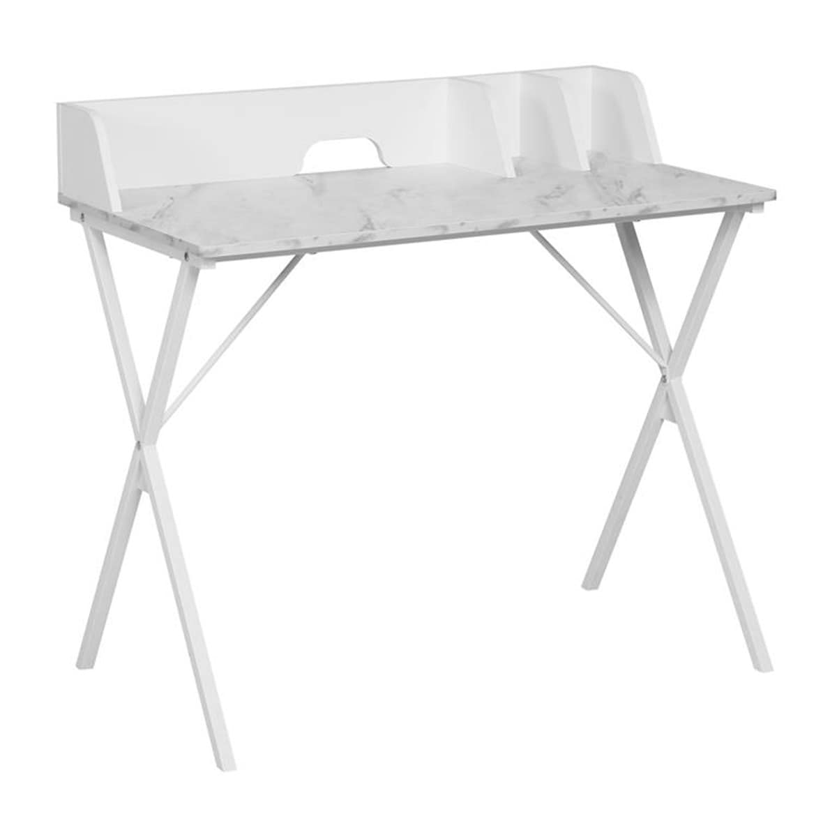 仕切り板付きデスク(OM001N WH)