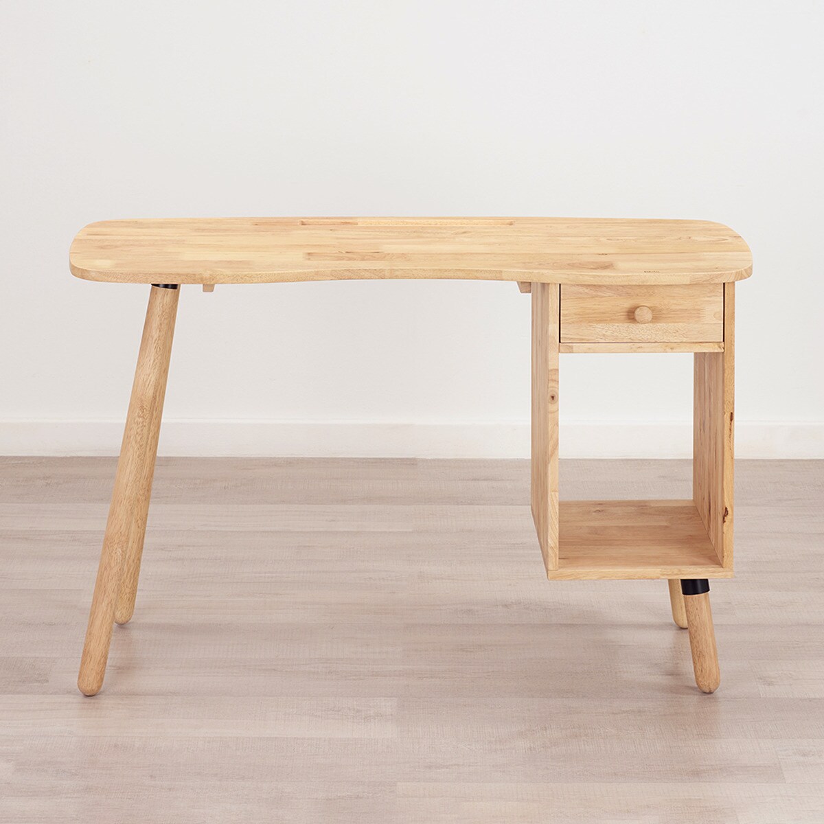 【NATURAL SIGNATURE】天然木 引出付きデスク