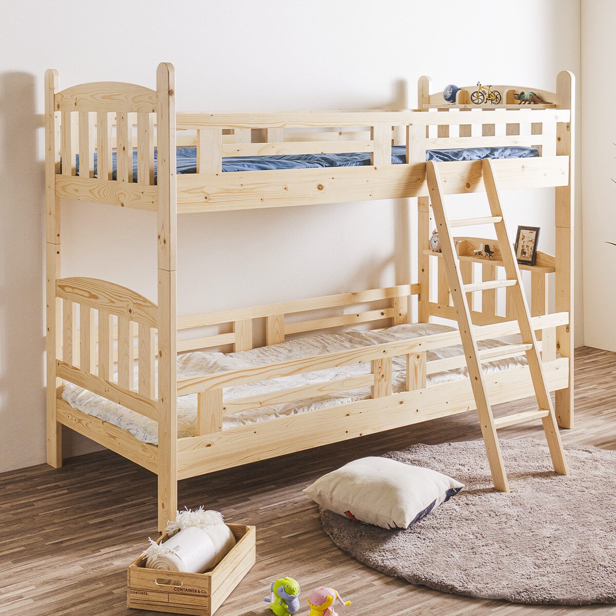 天然木2段ベッド (CRA2)　 【配送員設置商品】