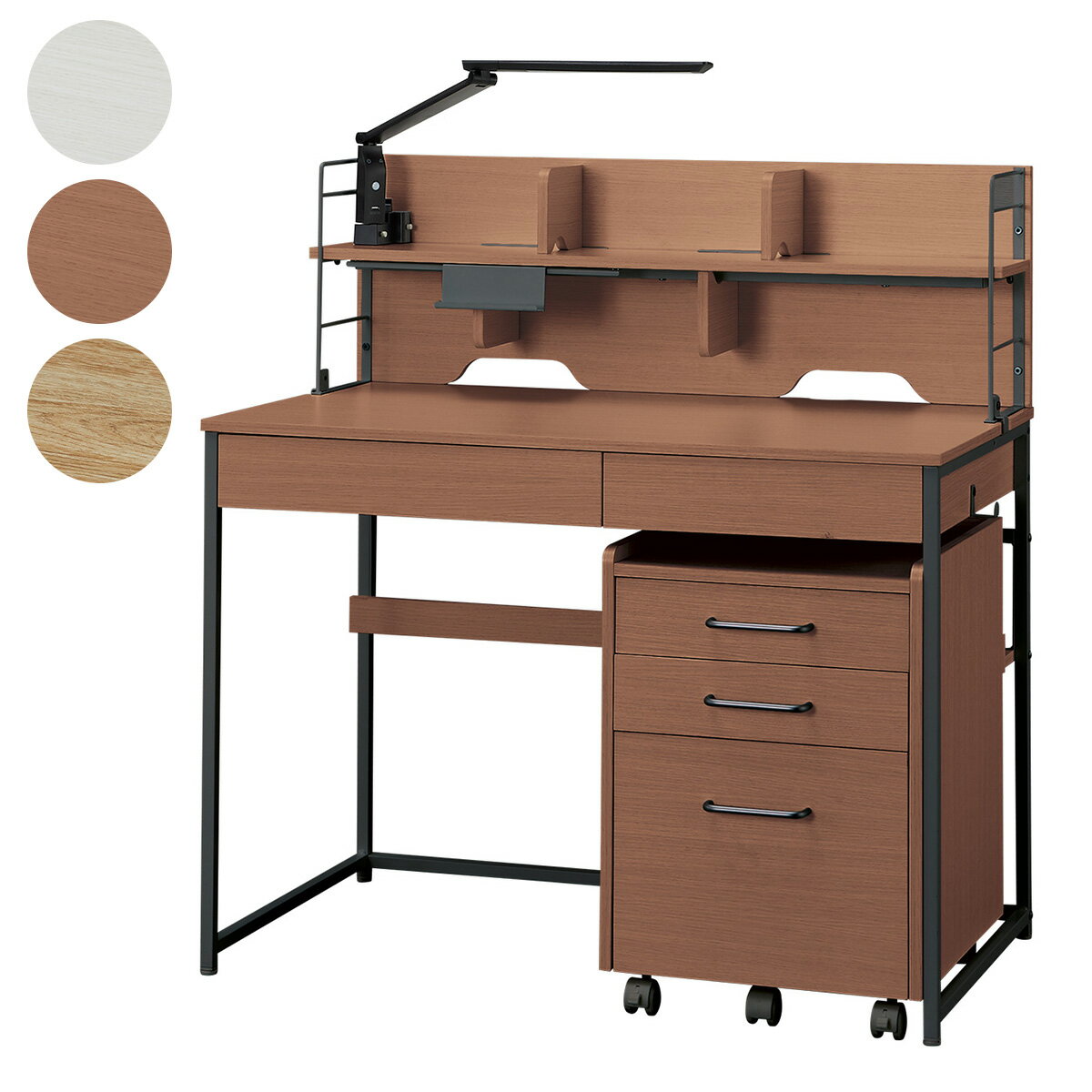 ニトリ　システムデスク　ミドルブラウン システムデスク(RB004 140 MBR) | ニトリネット【公式】 家具