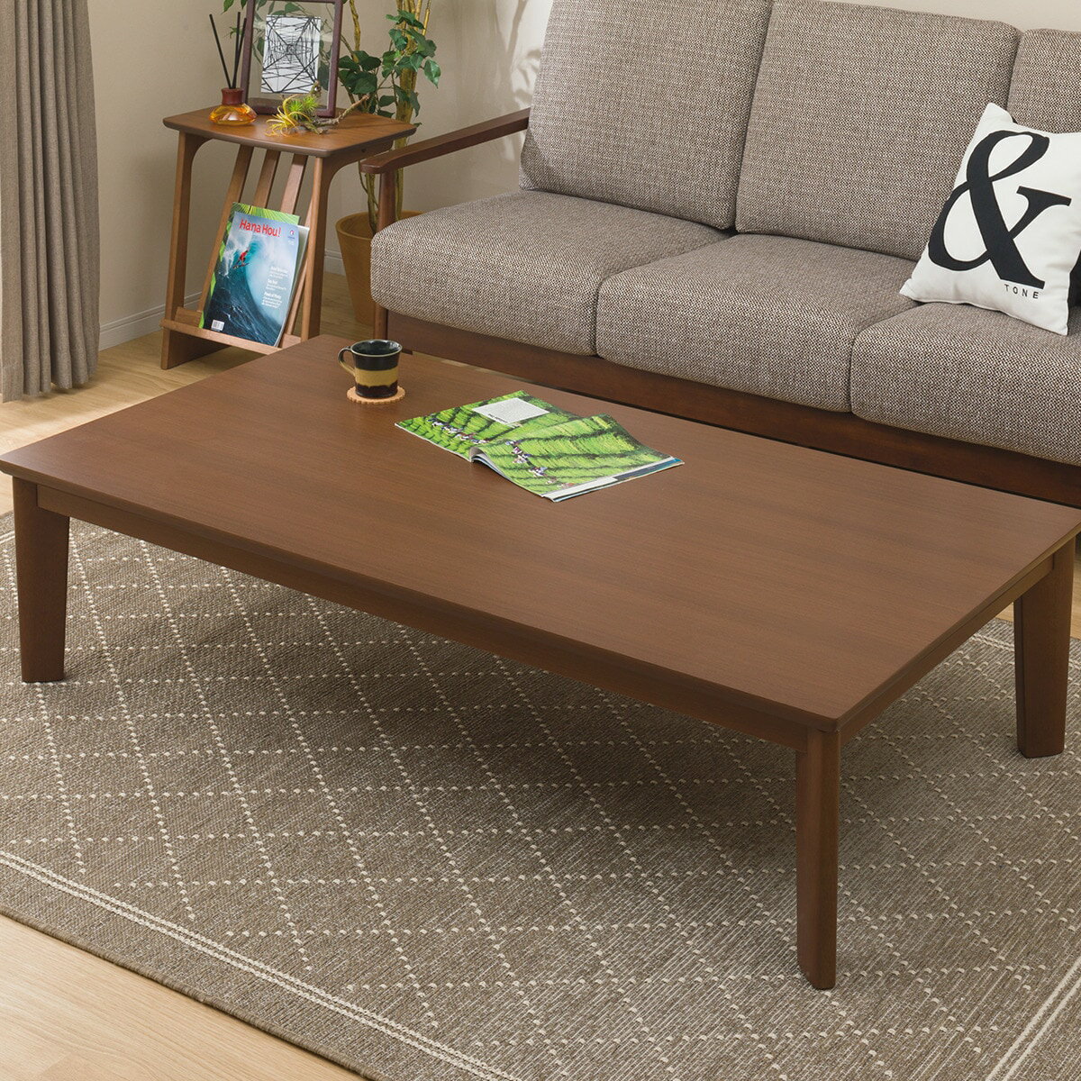 長方形リビングこたつ(GC03 150 MBR)【玄関先迄納品】 ニトリ