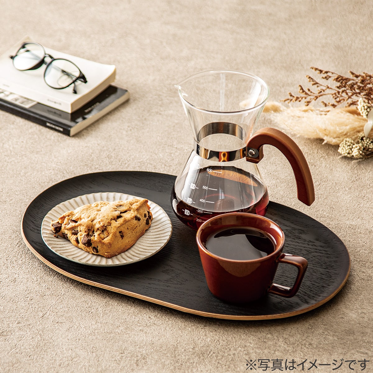 すべりにくい木製トレー(BK FM01)