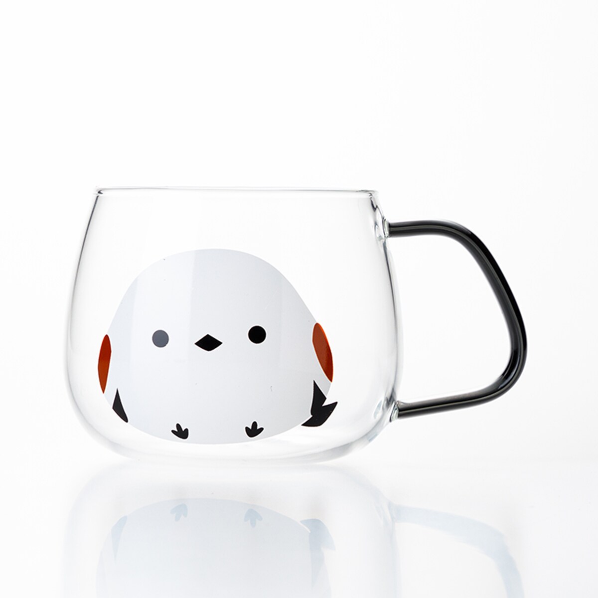 耐熱ガラスマグ(シマエナガ DN04)　  デコホーム