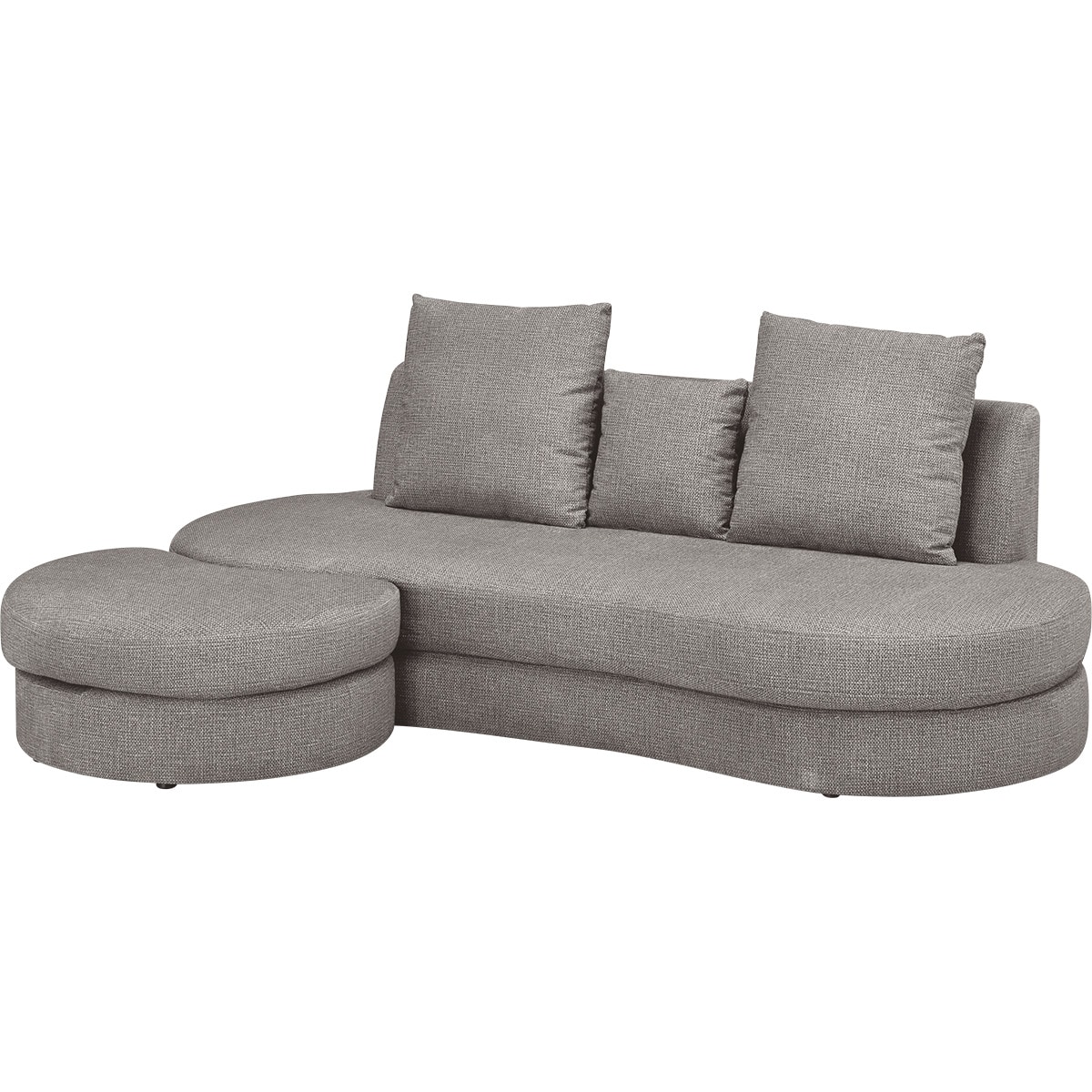 カウチソファ (MS01 LGY)  【配送員設置商品】 【5年保証】