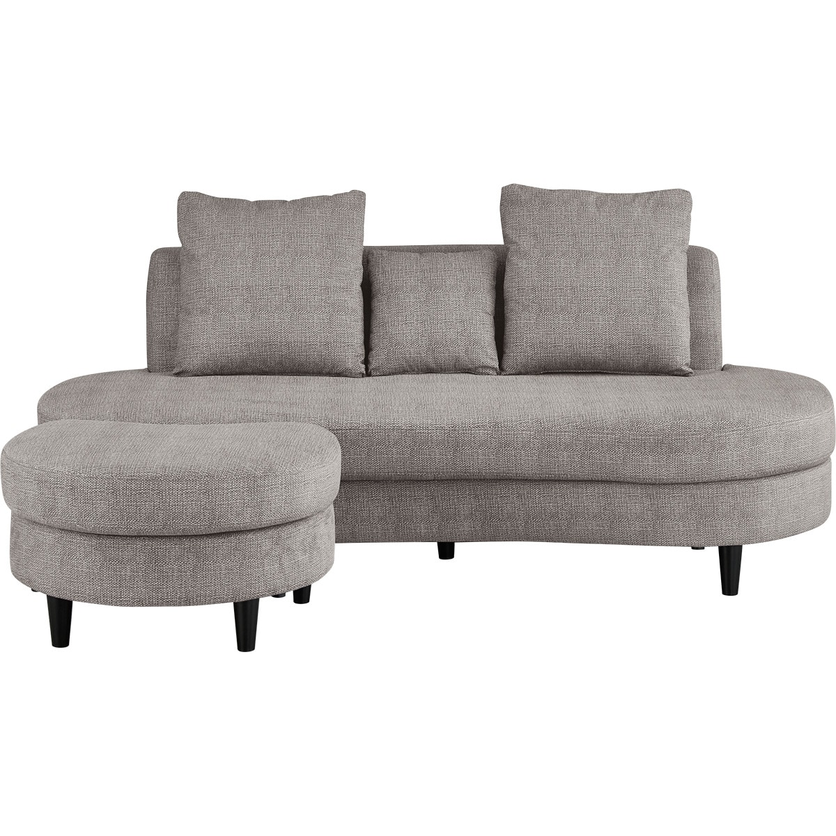 カウチソファ (MS01 LGY)  【配送員設置商品】 【5年保証】