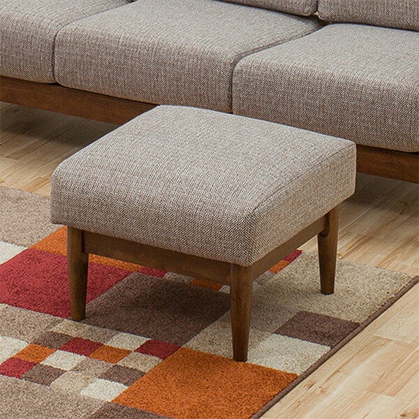 [幅57cm] スツール(マイス BE/MBR) スツール オットマン ナチュラル   【1年保証】